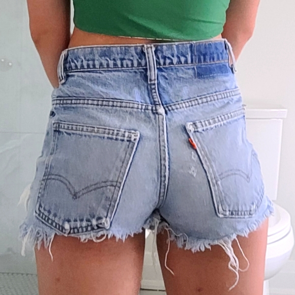 Ripped Jean Shorts - Picture 3 of 3